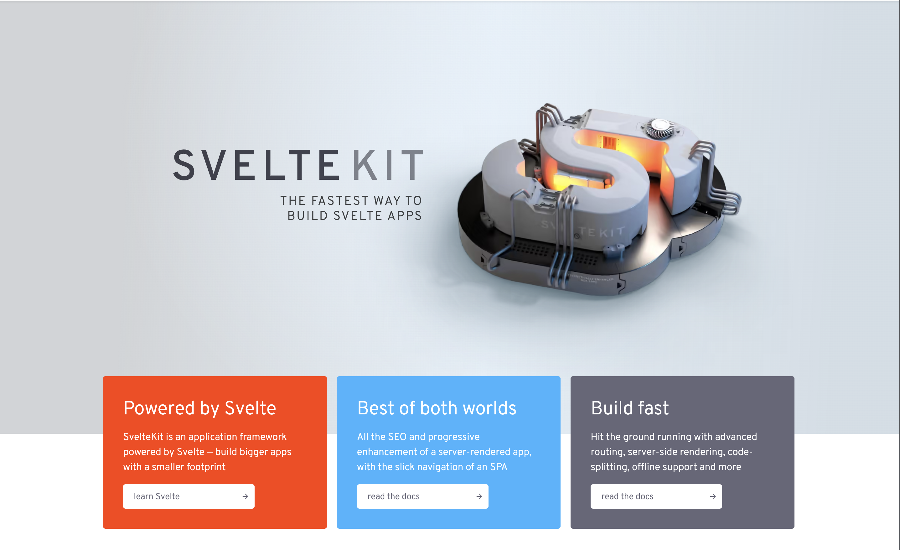 SvelteKit home page